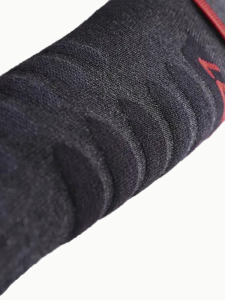 ТермоЭлектроНоски LENZ Heat Sock 5.1 Toe Cap Regular Fit (; 39-41; Anthracite/Red)